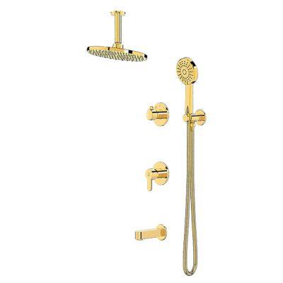 شیر حمام توکار کاویان مدل ساتین (سردوش سقفی)