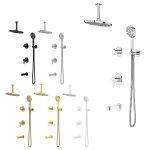 شیر حمام توکار کاویان مدل گلسا (سردوش سقفی)