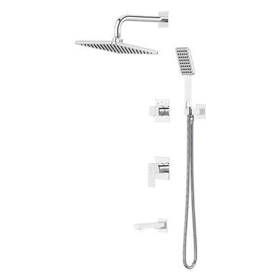 شیر حمام توکار کاویان مدل نوژا (سردوش دیواری)