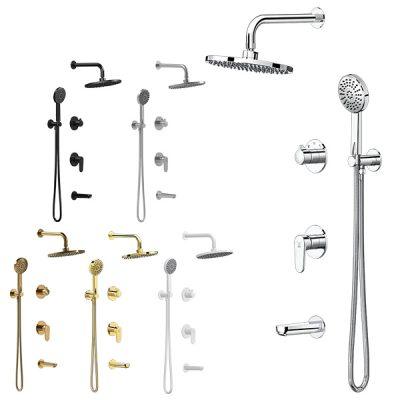 شیر حمام توکار کاویان مدل لارا (سردوش دیواری)