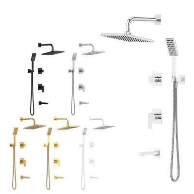 شیر حمام توکار کاویان مدل نوژا (سردوش دیواری)