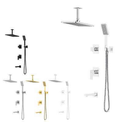 شیر حمام توکار کاویان مدل نوژا (سردوش سقفی)