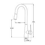 شیر ظرفشویی شاوری کاویان مدل وانیا