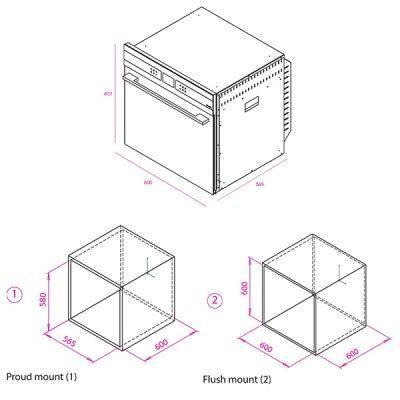 فر توکار کن مدل کلر KELLER