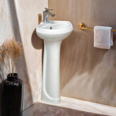 روشویی پایه دار پارس سرام مدل سحر گوشه