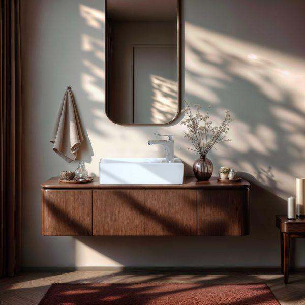 روشویی روکابینتی پارس سرام مدل تانیا 45