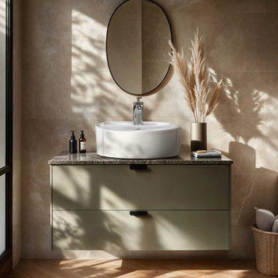 روشویی روکابینتی پارس سرام مدل ژیوا 46