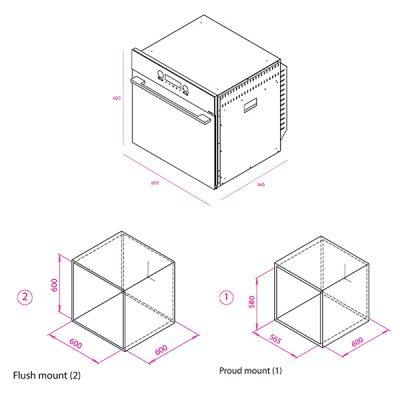 فر توکار کن مدل استون STONE