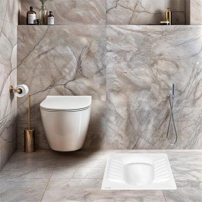 توالت ایرانی پارس سرام مدل تانیا نیم طبی