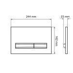 صفحه کلید فلاش تانک توکار ایران مدل پرایم