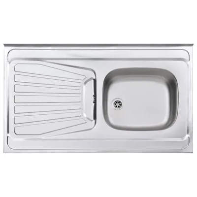 سینک روکار استیل البرز مدل ۱۶۵/۶۰