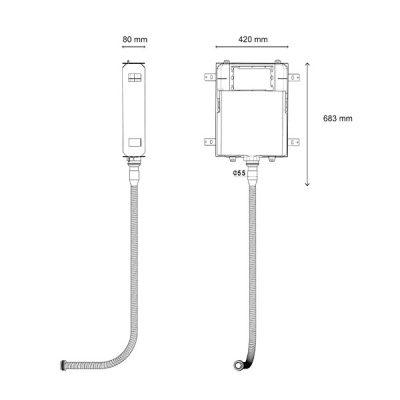 فلاش تانک توکار کلاسیک ایران مدل اسمارت اسپیس