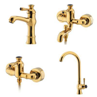 ست شیرآلات ویسپرد مدل بامبو نگین دار