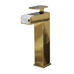 شیر روشویی پایه بلند آبشاری کلار مدل فلت سری 99