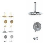 شیر حمام توکار کلار مدل کلاسیک فلور تیپ 2