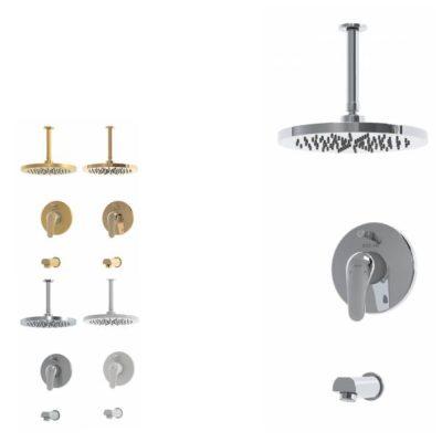 شیر حمام توکار کلار مدل کلاسیک فلور تیپ 2