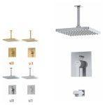 شیر حمام توکار کلار مدل کلاسیک فلت تیپ 2