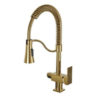 شیر ظرفشویی دوکاره علم فنری کلار مدل فلت