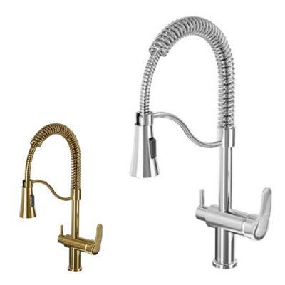 شیر ظرفشویی دوکاره علم فنری کلار مدل آریا