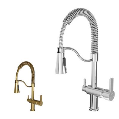 شیر ظرفشویی دوکاره علم فنری کلار مدل نیو آریا