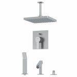 شیر حمام توکار کلار مدل کلاسیک فلت تیپ 5