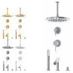 شیر حمام توکار کلار مدل لاکچری فلور تیپ 5