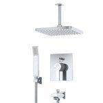 شیر حمام توکار کلار مدل کلاسیک فلت تیپ 4