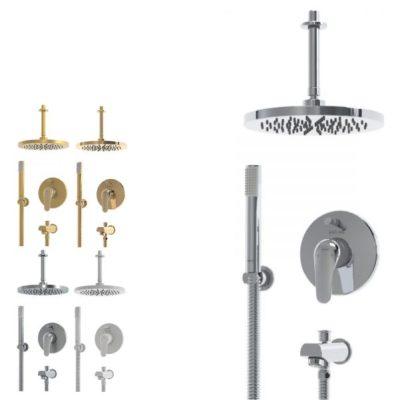 شیر حمام توکار کلار مدل کلاسیک فلور تیپ 4